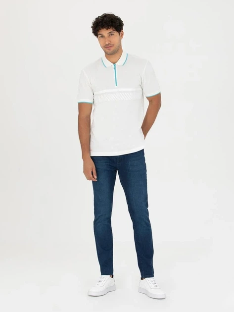 Поло длинное мужское Pierre Cardin G021SZ011-000-1581217(ekru) XXL Белое (8682734729390) - Фото 4 Поло длинное мужское Pierre Cardin G021SZ011-000-1581217(ekru) XXL Белое (8682734729390) - изображение 4