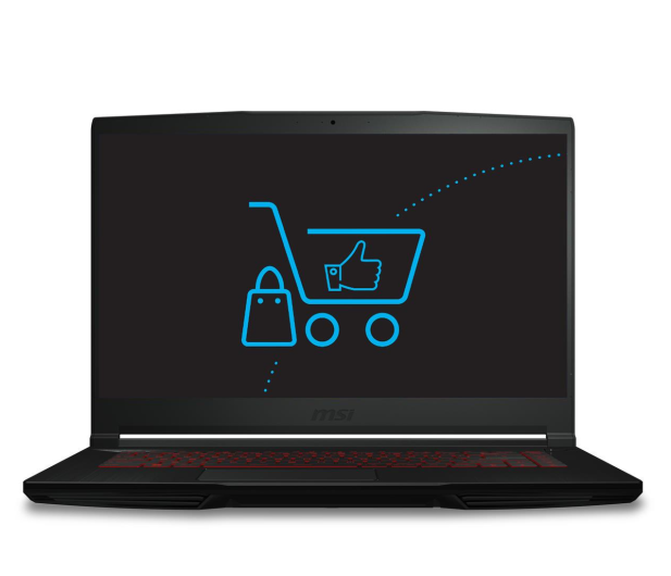 Игровой ноутбук MSI GF63 Intel Core i7-12650H / 10 ядер / RAM 8 ГБ / SSD 512 ГБ / RTX3050 144 Гц / Черный - изображение 2