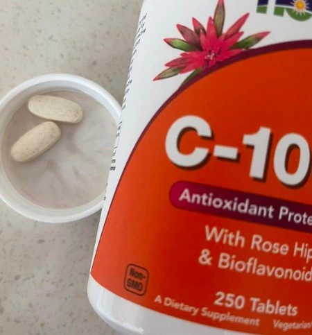 Вітамін С NOW C-1000 with rose hips 100 таб bioflavonoids - зображення 8