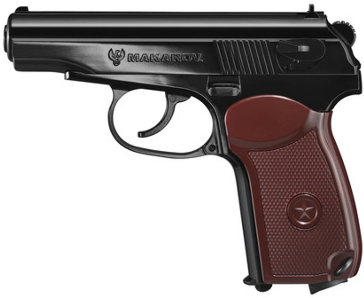 Набор Пневматический пистолет Umarex Legends Makarov (5.8152) + Кобура поясная штатная Beneks для ПМ + чехол под магазин (Z3.3.3.026) - изображение 2