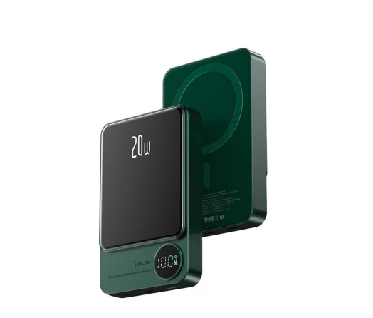 Портативная батарея iSpace Q9 MagSafe Battery 20W 10000mAh Dark Green - Фото 1 Портативная батарея iSpace Q9 MagSafe Battery 20W 10000mAh Dark Green - изображение 1