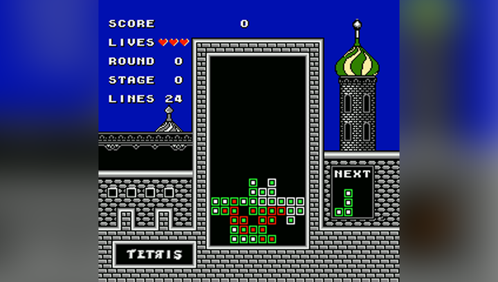 Игра Nintendo Famicom Dendy Tetris (BPS) Английская Версия Только Картридж Б/У - изображение 3