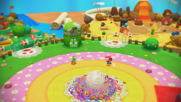 Игра Nintendo Wii U Yoshi's Woolly World Europe Английская Версия Б/У - изображение 3