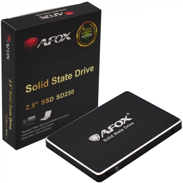 SSD-накопитель AFOX SD250 512ГБ 2.5" SATA (SD250-512GN) - Фото 4 SSD-накопитель AFOX SD250 512ГБ 2.5" SATA (SD250-512GN) - изображение 4