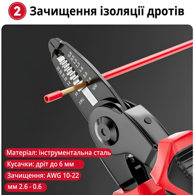 Багатофункціональні плоскогубці 5 в 1, з насадками - зображення 6