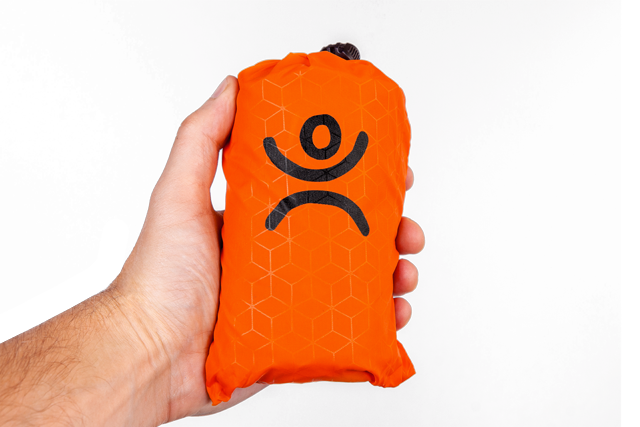 Розкладний пляжний зручний легкий килимок від Outdoors Pocket Mat 140 х 150 см Помаранчовий - зображення 2