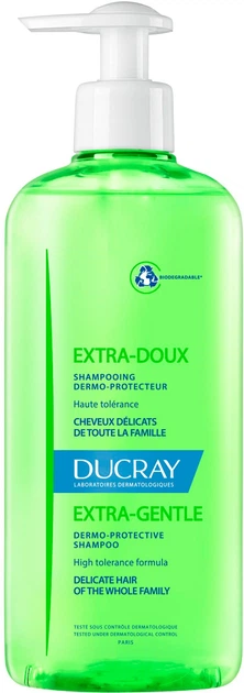 Шампунь захисний для частого застосування Ducray Extra-Doux 400ml (696361-620642-2) - Фото 1 Шампунь захисний для частого застосування Ducray Extra-Doux 400ml (696361-620642-2) - зображення 1