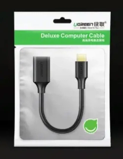Кабель перехідник UGREEN US154 USB-C Male to USB 3.0 A Female Cable Black (UGR-30701) - зображення 7