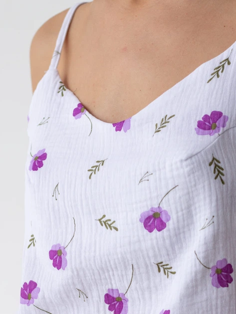 Пижама (майка + шорты) женская больших размеров муслиновая BARWA garments 0327/329 XL Сиреневая (2113273294118) - Фото 12 Пижама (майка + шорты) женская больших размеров муслиновая BARWA garments 0327/329 XL Сиреневая (2113273294118) - изображение 12