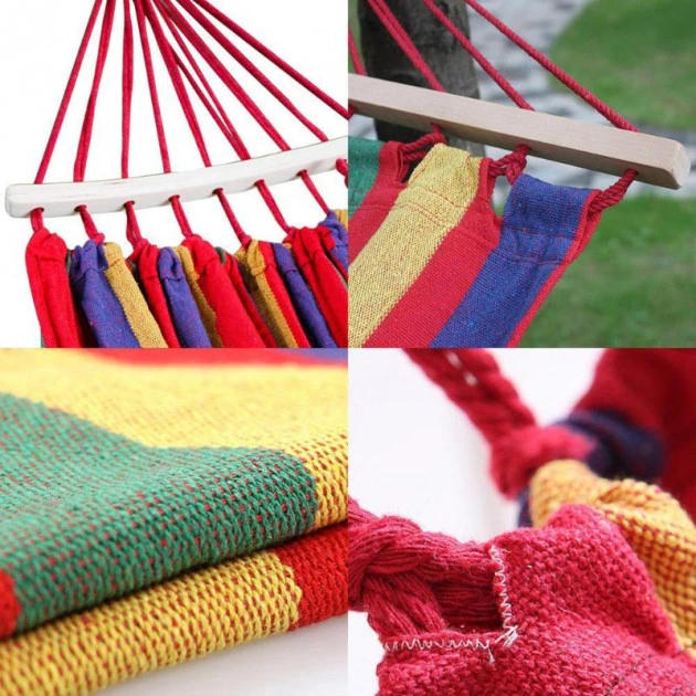 Гамак подвесной с каркасом 190х100 Планка 100см Hammock Темно-красный - Фото 3 Гамак подвесной с каркасом 190х100 Планка 100см Hammock Темно-красный - изображение 3