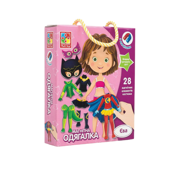 Настільна гра Vladi Toys Магнітна одягалка Єва - Фото 1 Настільна гра Vladi Toys Магнітна одягалка Єва - зображення 1