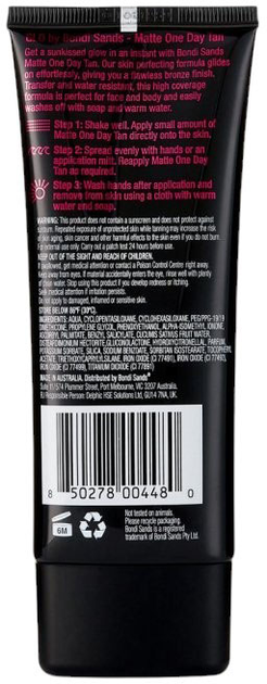 Автозасмага для обличчя і тіла Bondi Sands GLO Matte One Day Tan 100 мл (0850278004480) - зображення 2