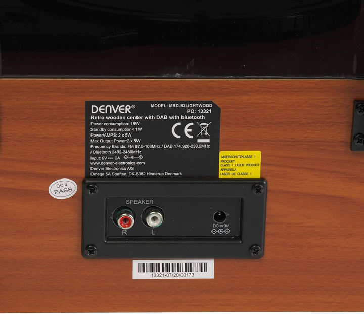 Retro centrum muzyczne Denver MRD-52 Light wood - obraz 6