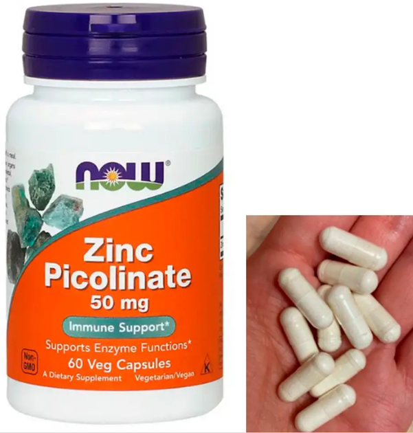 Цинк пиколинат NOW Zinc Picolinate 60 капс - изображение 2