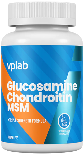 Для суглобів VP Lab Glucosamine & Chondroitin MSM 90 таб - зображення 2