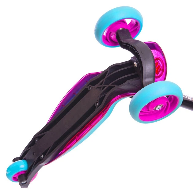 Детский трехколесный самокат MicMax XL Deluxe MG-09D My Go Pink-Blue - Фото 3 Детский трехколесный самокат MicMax XL Deluxe MG-09D My Go Pink-Blue - изображение 3