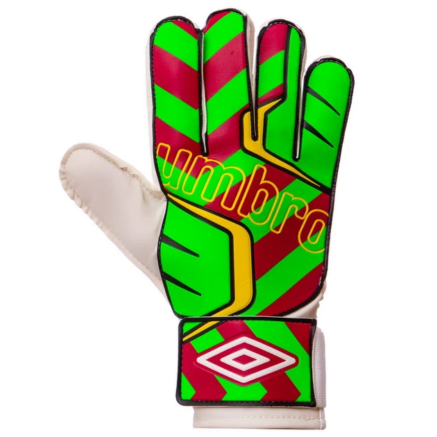 Рукавички воротарські Umbro Goalkepeer Gloves Champ 840 розмір 11 White-Green-Pink - зображення 2