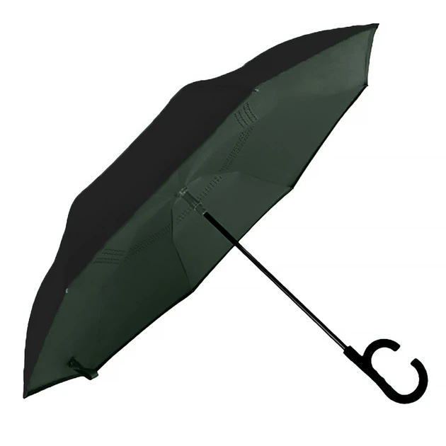 Парасолька навпаки Up-Brella Зелений жіночий - Фото 1 Парасолька навпаки Up-Brella Зелений жіночий - зображення 1