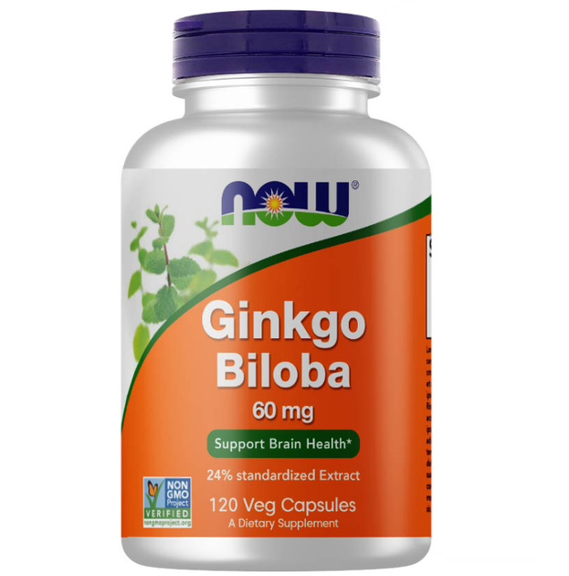 Гинкго Билоба NOW Ginkgo Biloba 60 мг 120 капс - изображение 5