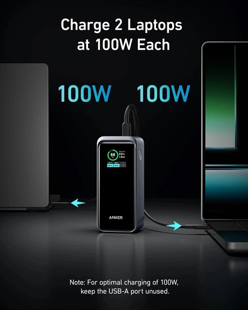 Портативный аккумулятор Anker Prime 735 Power Bank 20000mAh 200W
