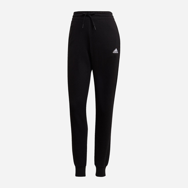 Spodnie sportowe damskie ze ściągaczem adidas Essentials French Terry Logo Pants M Czarne (4064044687876) - obraz 3