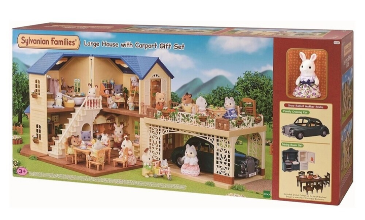 Zestaw do zabawy Epoch Sylvanian Families Large House with Carport (5054131056691) - obraz 1