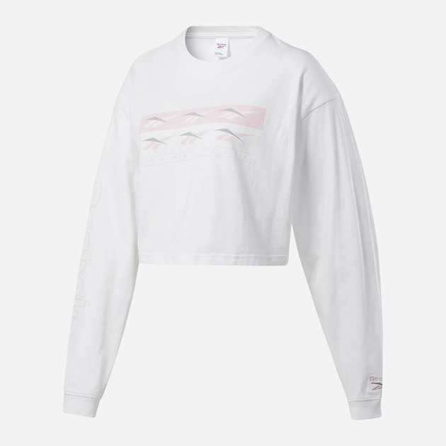 Bluza damska bez kaptura oversize Reebok Classics Gr Vintage Longsleeve Tee H41368 M Biała (4064055288093) - obraz 5