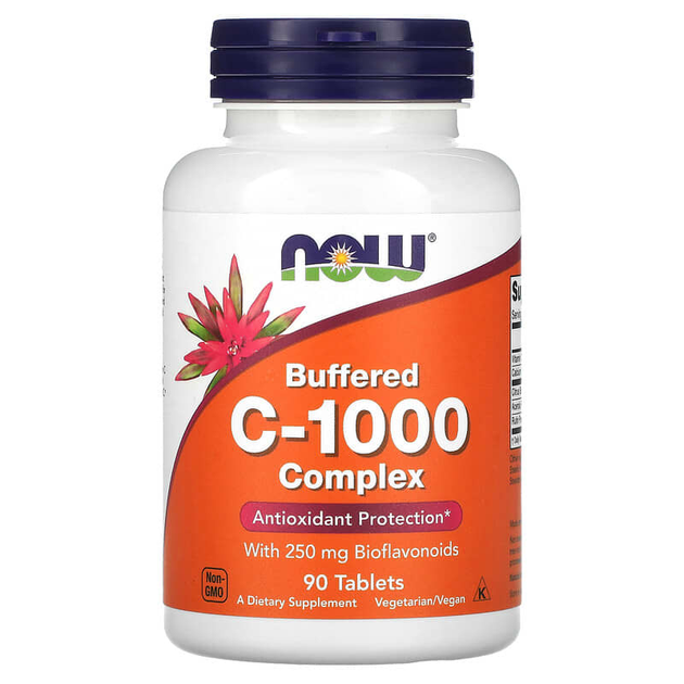 Витамин С комплекс, Vitamin C-1000 Complex, Now Foods, буферизированный, 90 таблеток (NOW-00700) - Фото 1 Витамин С комплекс, Vitamin C-1000 Complex, Now Foods, буферизированный, 90 таблеток (NOW-00700) - изображение 1