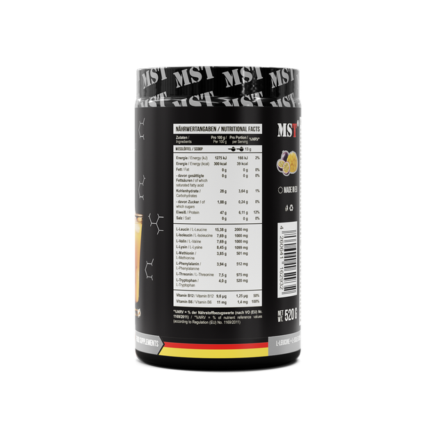 MST Nutrition, Комплекс BCAA & EAA Zero, вкус манго-маракуйя, 520 г (MST-00183) - изображение 2
