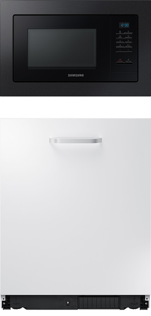 Акція на Вбудована посудомийна машина Samsung DW60M6050BB/WT + Вбудована мікрохвильова піч SAMSUNG MS20A7013AB/UA (комплект) від Rozetka