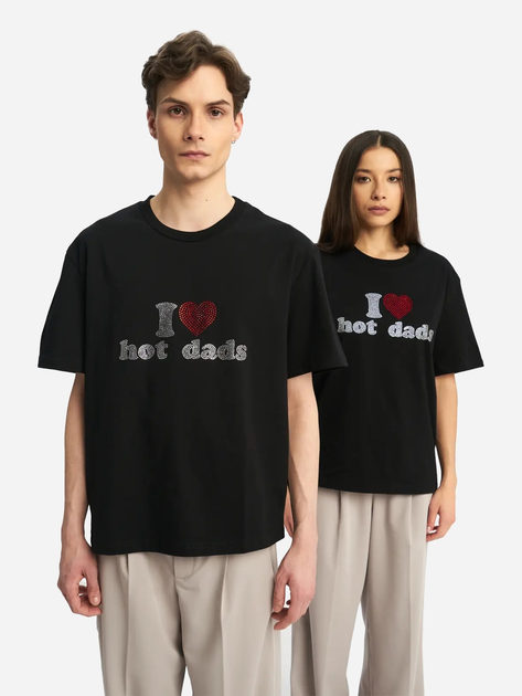 Футболка бавовняна жіноча 2005 Hot Dads Tee S Чорна (5904162564934) - зображення 2