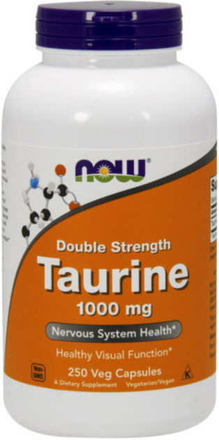Таурин аминокислота NOW Taurine 1000 mg 250 капс - изображение 8