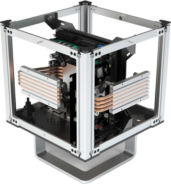 Obudowa Streacom DB4 Fanless Cube Case Silver (ST-DB4S) - obraz 6