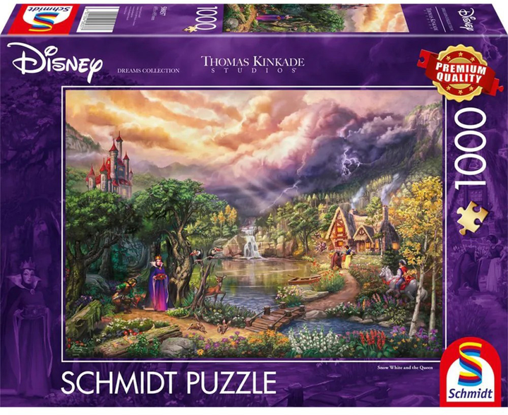 Puzzle Schmidt Thomas Kinkade Studios Disney Dreams Collection Snow White And The Queen 69.3 x 49.3 cm 1000 elementów (4001504580377) - obraz 1