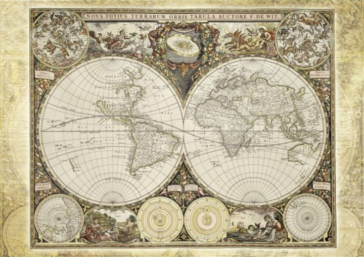 Puzzle Schmidt Historical World Map 96.8 x 69.2 cm 2000 elementów (4001504581787) - obraz 2