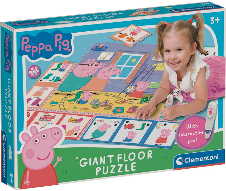 Puzzle Clementoni Świnka Peppa 98 x 67.5 cm 24 elementy (8005125615087) - obraz 1