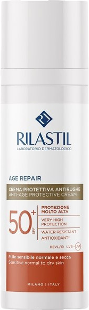 Krem przeciwsłoneczny do twarzy Rilastil Sun System Age Repair przeciwzmarszczkowy SPF 50+ 50 ml (8055510242916) - obraz 1