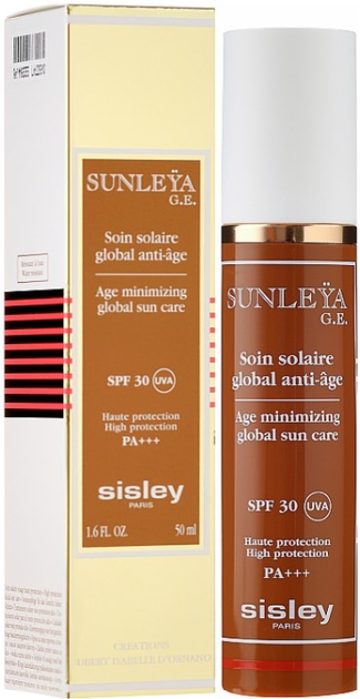 Krem przeciwsłoneczny do twarzy Sisley Sunleya G.E. Soin Solaire Global przeciwstarzeniowy SPF 30+ 50 ml (3473311683557) - obraz 2
