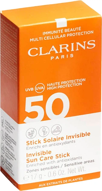 Sztyft przeciwsłoneczny Clarins Sun Care SPF 50 17 g (3380810374353 / 3666057288197) - obraz 3