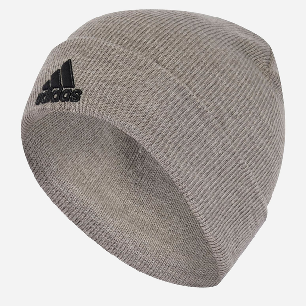 Акція на Шапка Adidas Logo Beanie Cuf IY7665 56 Сіра від Rozetka