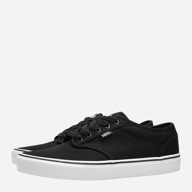 Чоловічі кеди низькі Vans Atwood Canvas 44 (10.5US) Чорний/Білий (766182062556) - зображення 2