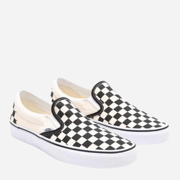 Buty wsuwane męskie Vans Classic Slip-On VN000EYEBWW 43 (10US) Czarny/Biały (700053334083) - obraz 2