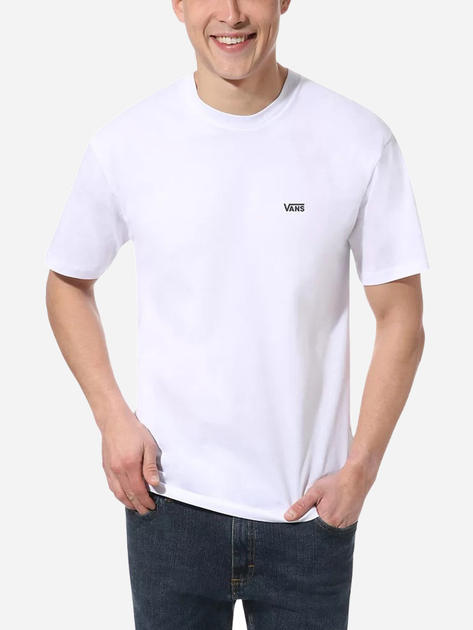 T-shirt męski długi bawełniany Vans Left Chest Logo Tee S Biały (192825009242) - obraz 1