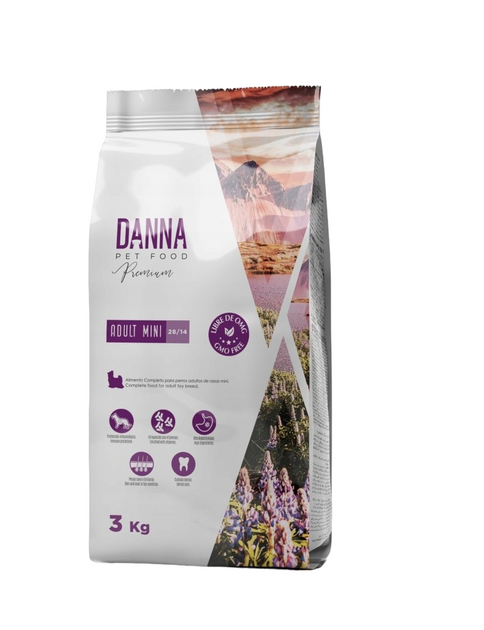 Сухий корм Danna Premium Adult Mini для малих порід 3 кг (8436036368272) - зображення 1
