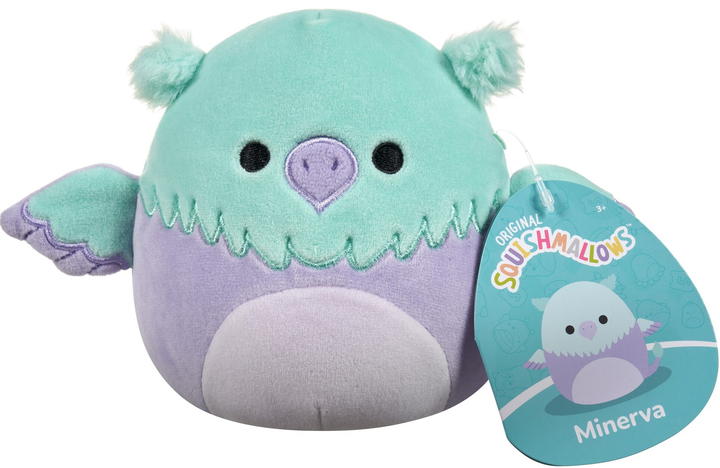 М'яка іграшка Squishmallows Little Plush Minerva Aqua and Purple Griffin 13см (0196566418035) - зображення 6