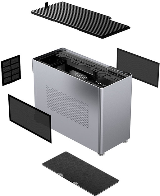 Obudowa Jonsplus i100 Pro Mini-ITX Silver (i100PRO-A Silver) - obraz 9