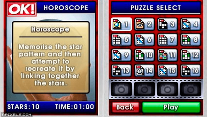 Игра Nintendo DS OK! Puzzle Stars Английская Версия Без Коробки Б/У - изображение 3
