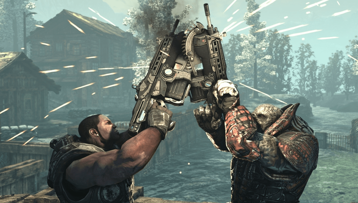 Гра Microsoft Xbox 360 Gears of War 2 Російські Субтитри Б/У - зображення 3