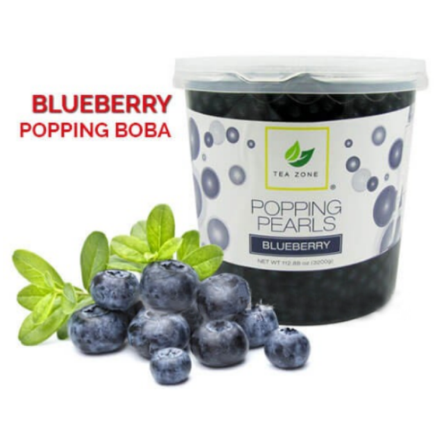 Кульки для Bubble tea (Бабл Ті) зі смаком Чорниці 3,2 кг - Фото 1 Кульки для Bubble tea (Бабл Ті) зі смаком Чорниці 3,2 кг - зображення 1