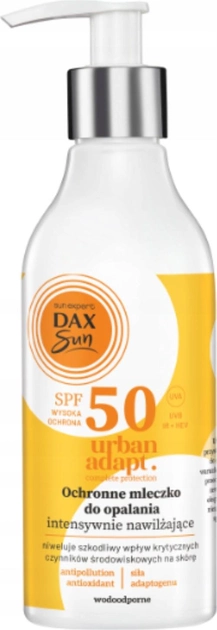 Молочко для засмаги Dax Sun Urban Adapt SPF 50 інтенсивно зволожувальне 150 мл (5900525077769) - зображення 1
